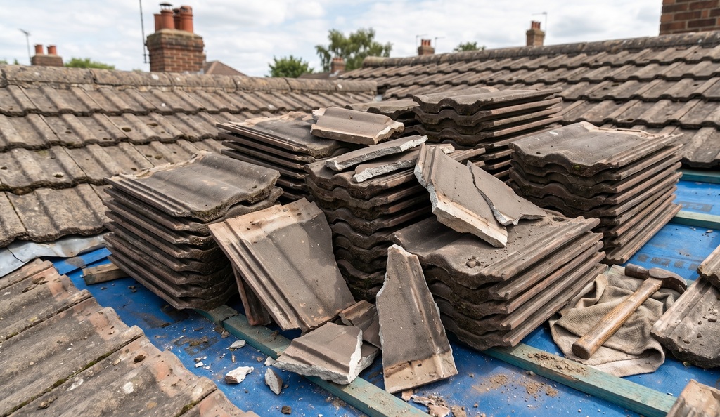 broken tile replacement repairs south london